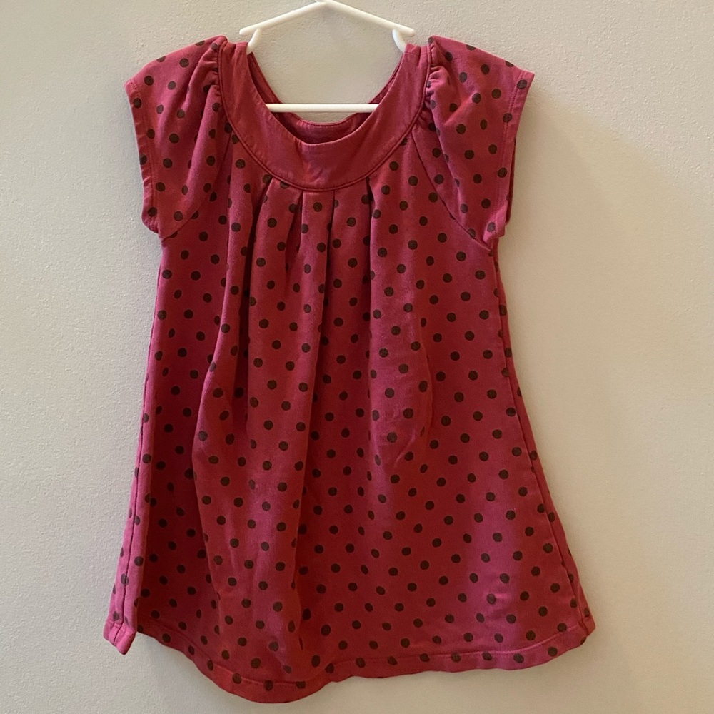 Girls 3t blouse cute with polka dots